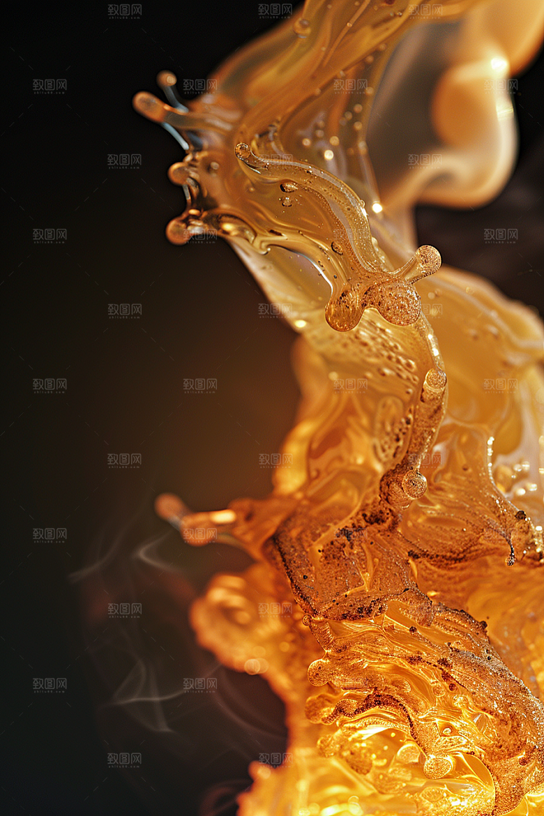 熊熊火焰特写燃烧素材