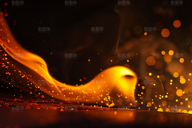 熊熊火焰燃烧火光素材