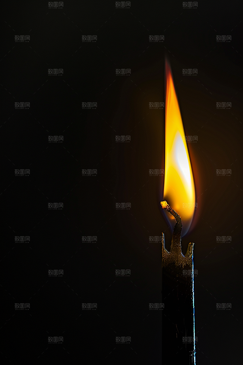 熊熊火焰特写燃烧素材