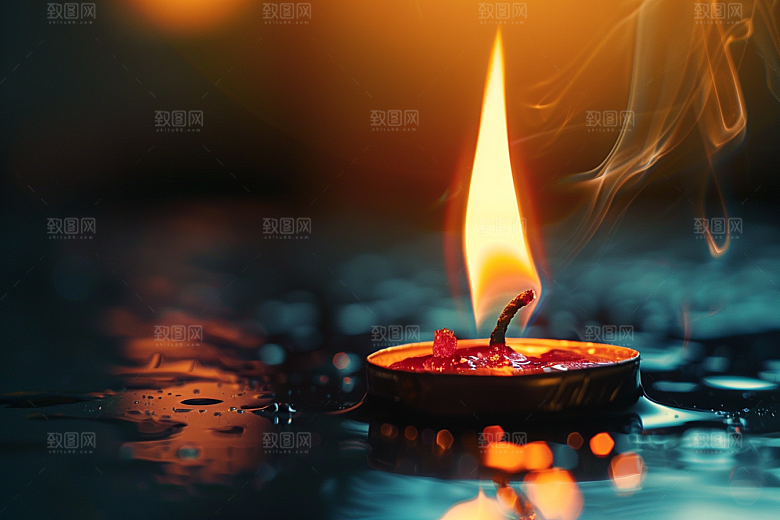 熊熊火焰高清特写素材