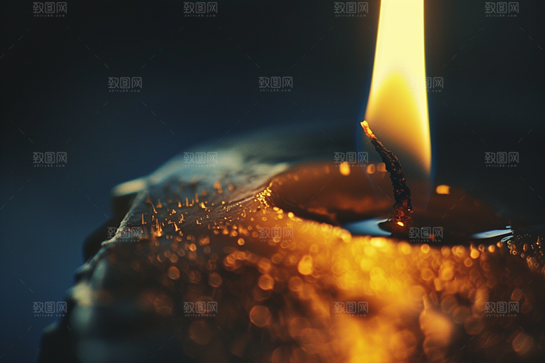熊熊火焰特写燃烧素材