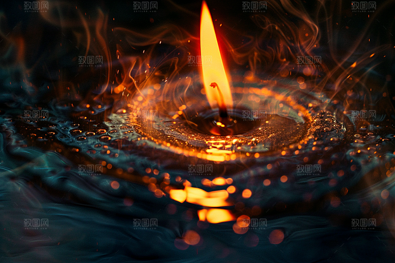 熊熊火焰特写火光素材