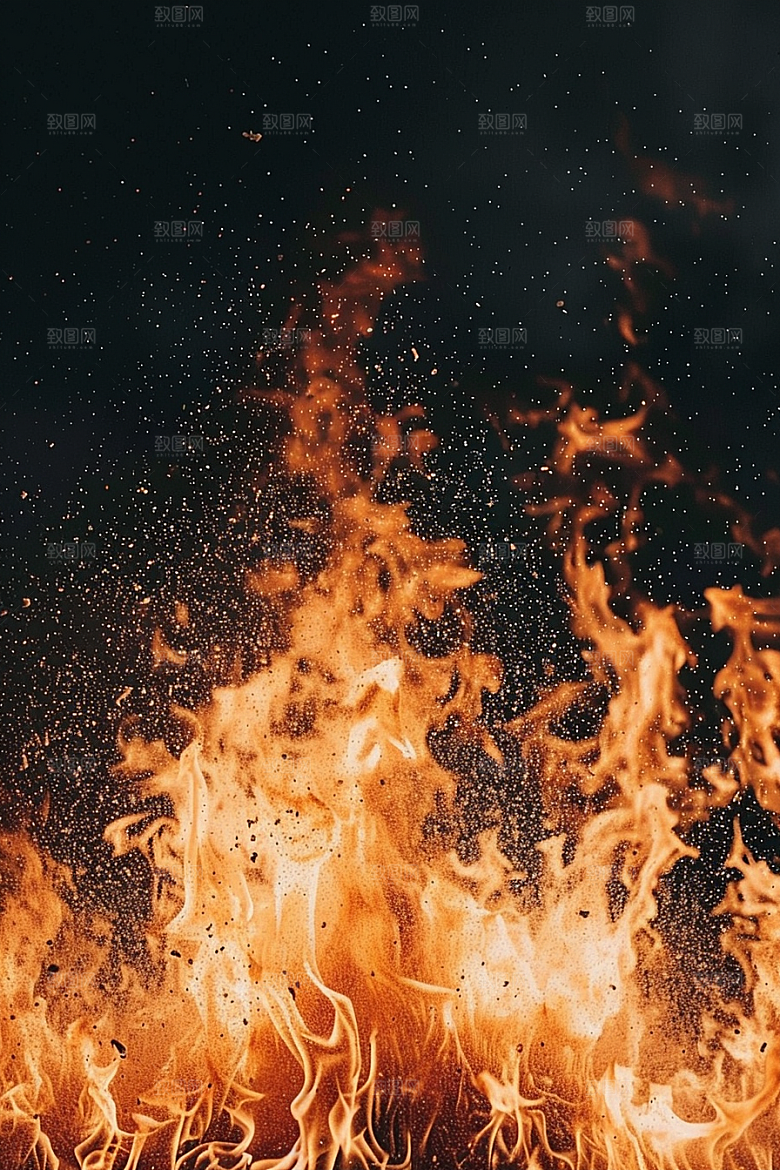 熊熊火焰高清烈火素材