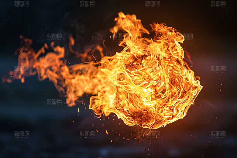 熊熊火焰特写高清素材