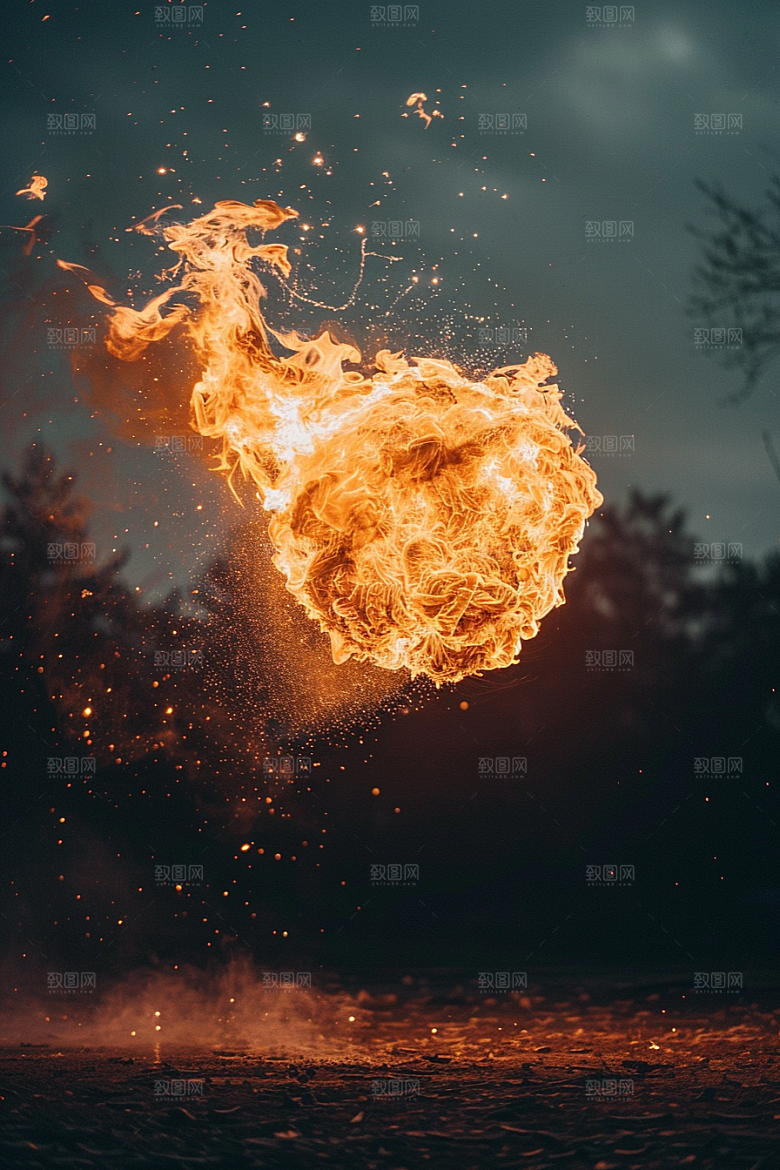 熊熊火焰烈火火苗素材