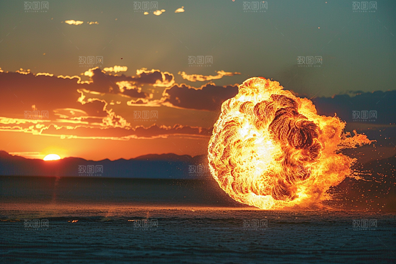 熊熊火焰火光特写素材