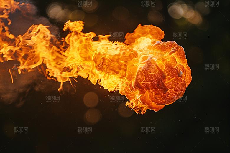 熊熊火焰燃烧高清素材