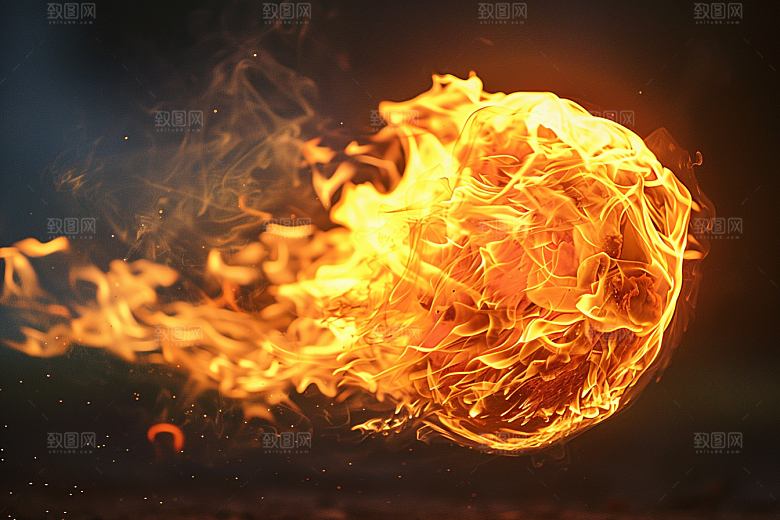 熊熊火焰燃烧火苗素材