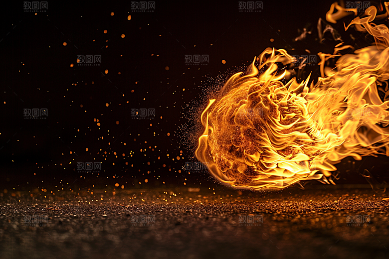 熊熊火焰烈火燃烧素材