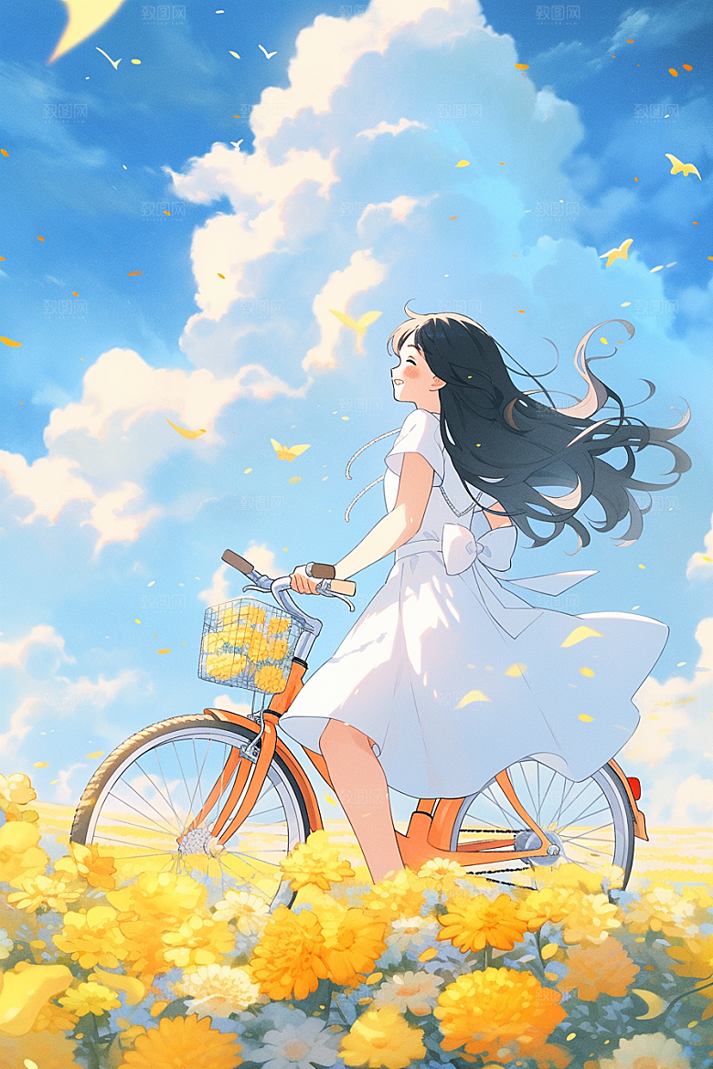 旅途中的风景旷野旅行插画
