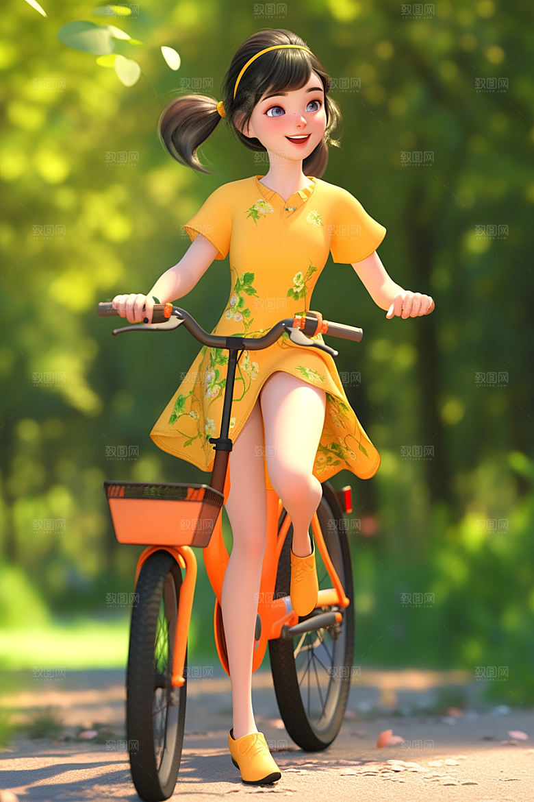 旅途中的风景旅游草地插画