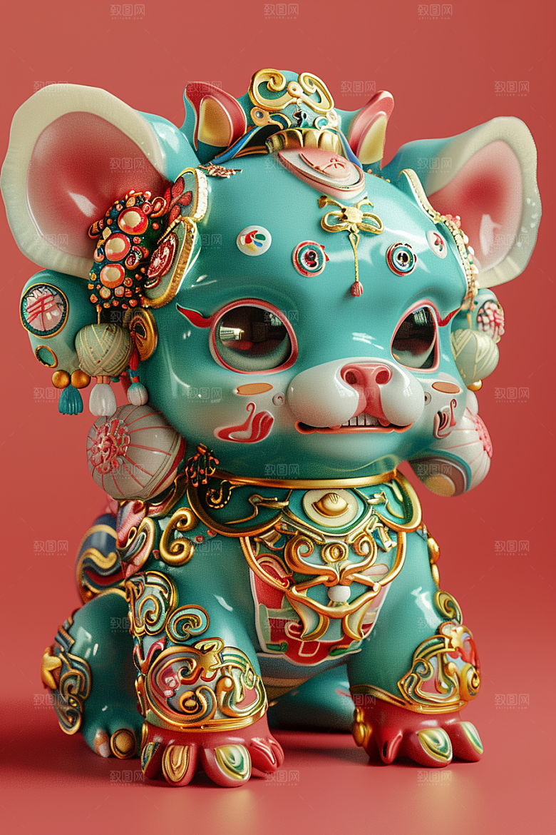 时尚潮玩盲盒玩偶模型