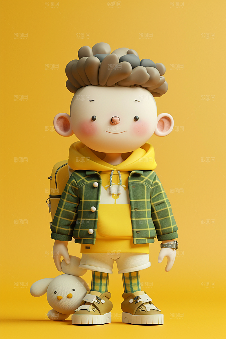 时尚潮玩C4D盲盒模型