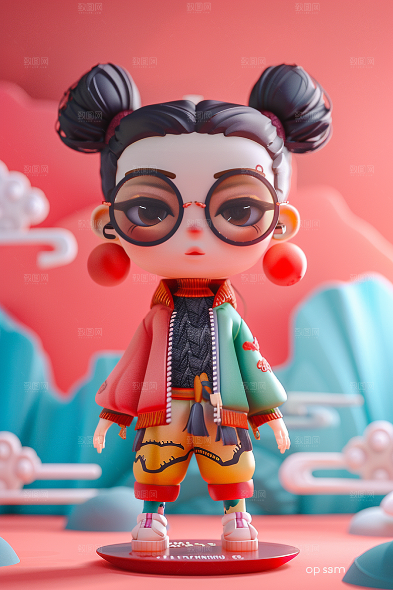IP形象3D彩色模型