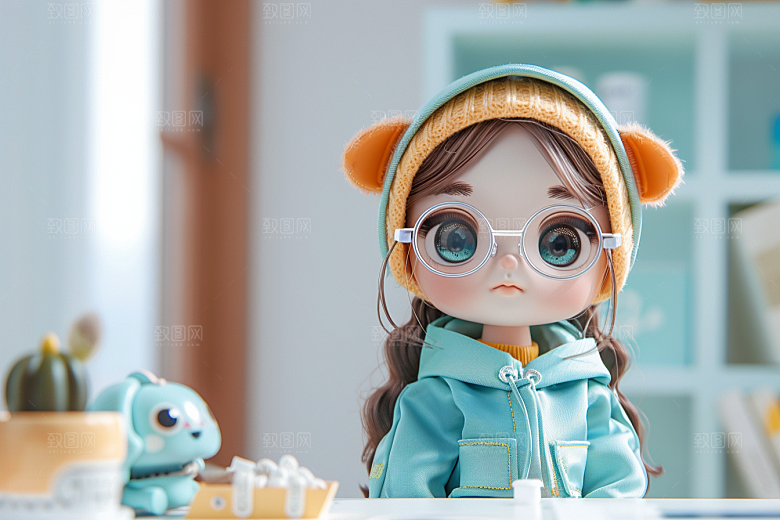 IP形象彩色3D模型
