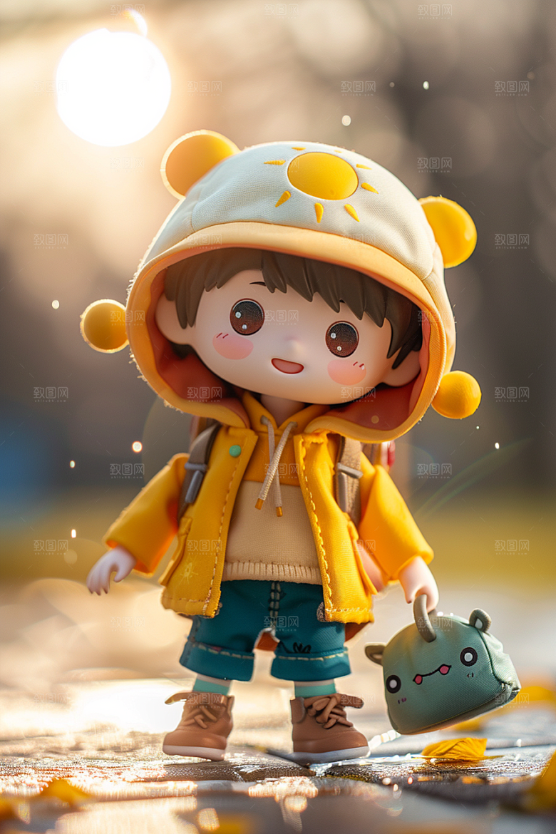 IP形象彩色3D模型