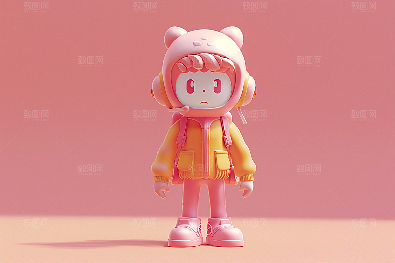 IP形象C4D手办模型