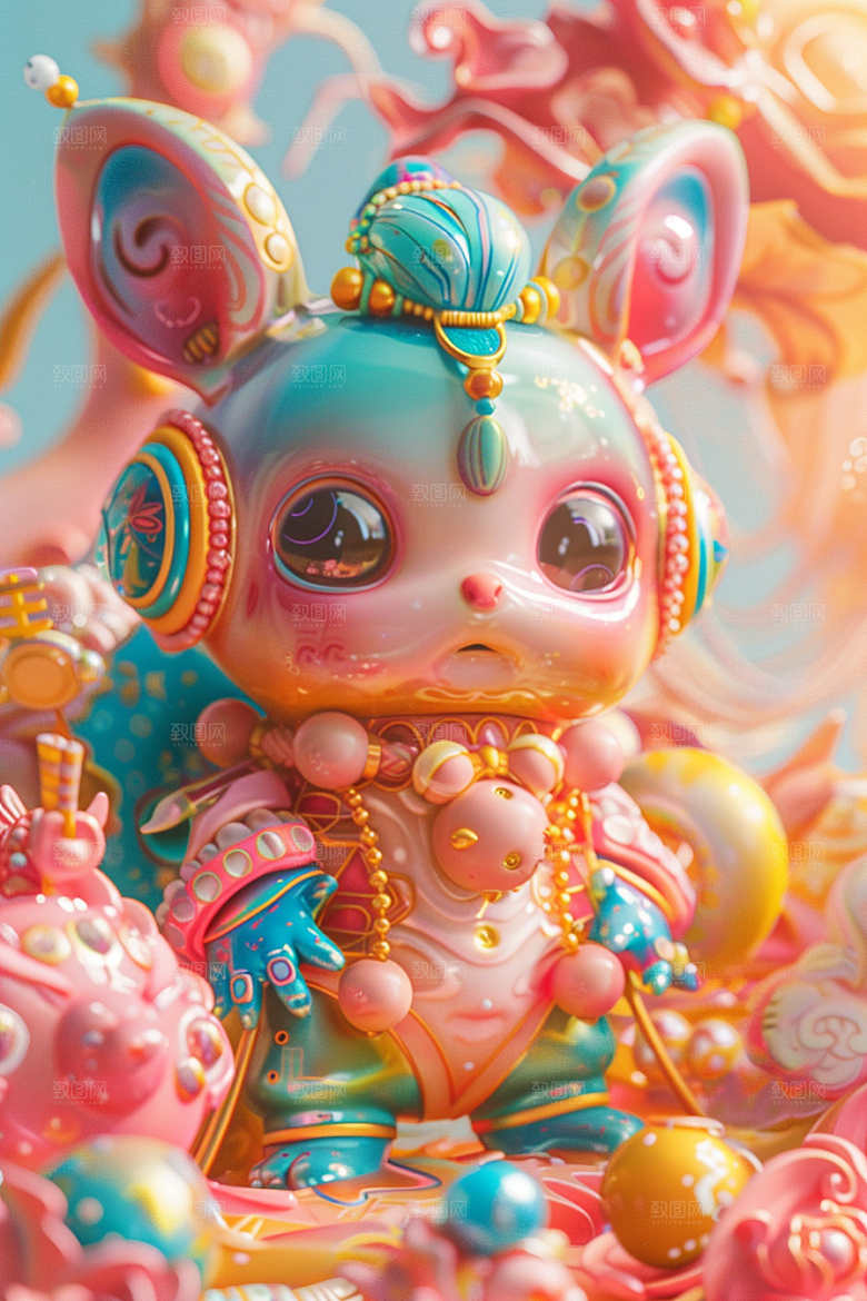 IP形象3D彩色模型