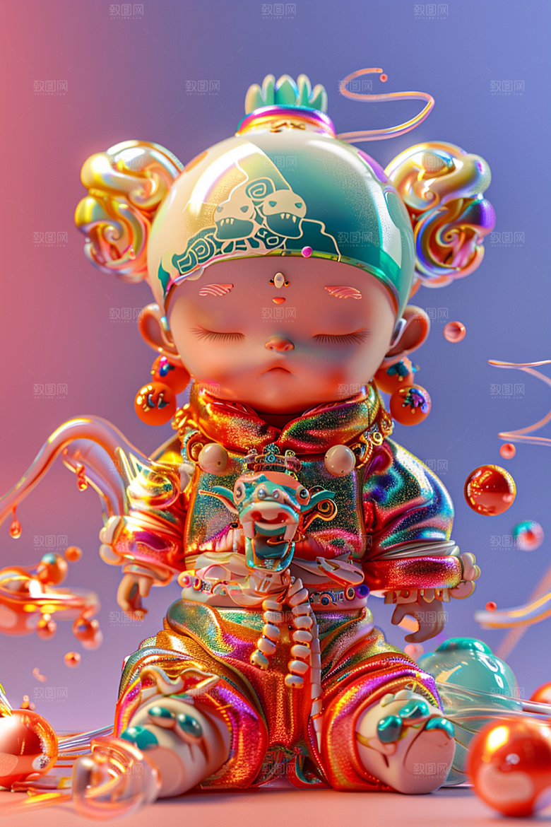 IP形象3D彩色模型