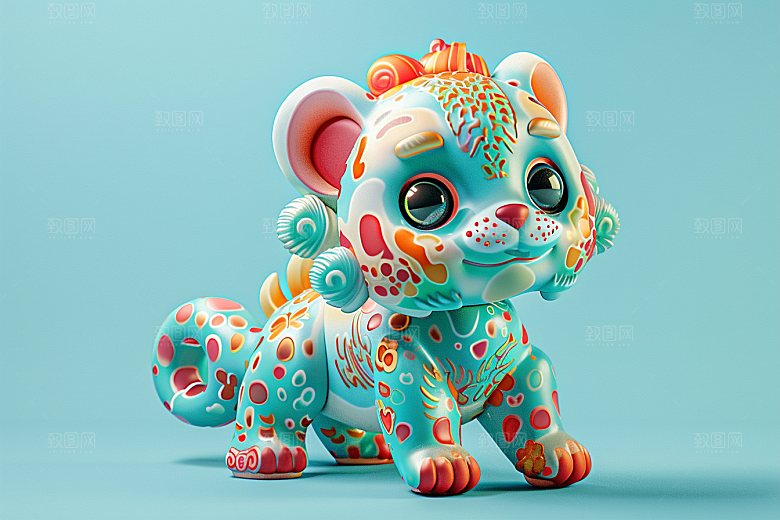 IP形象彩色C4D模型