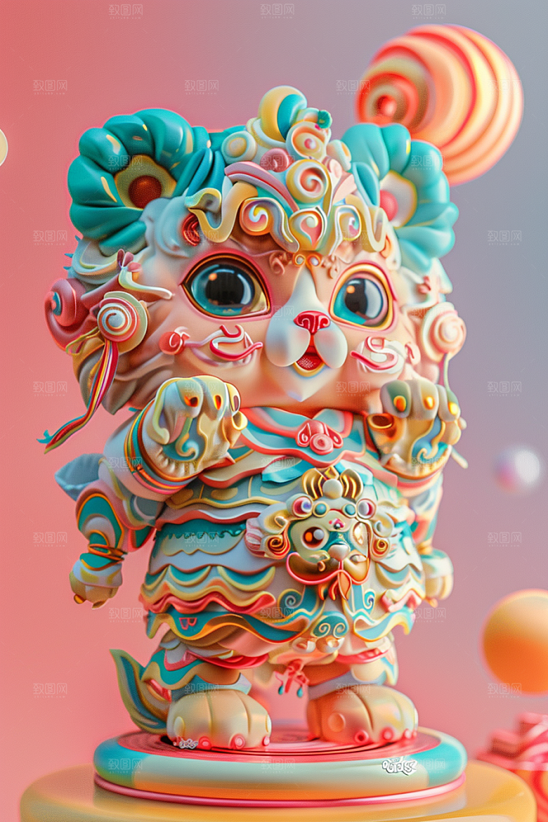 IP形象C4D手办模型