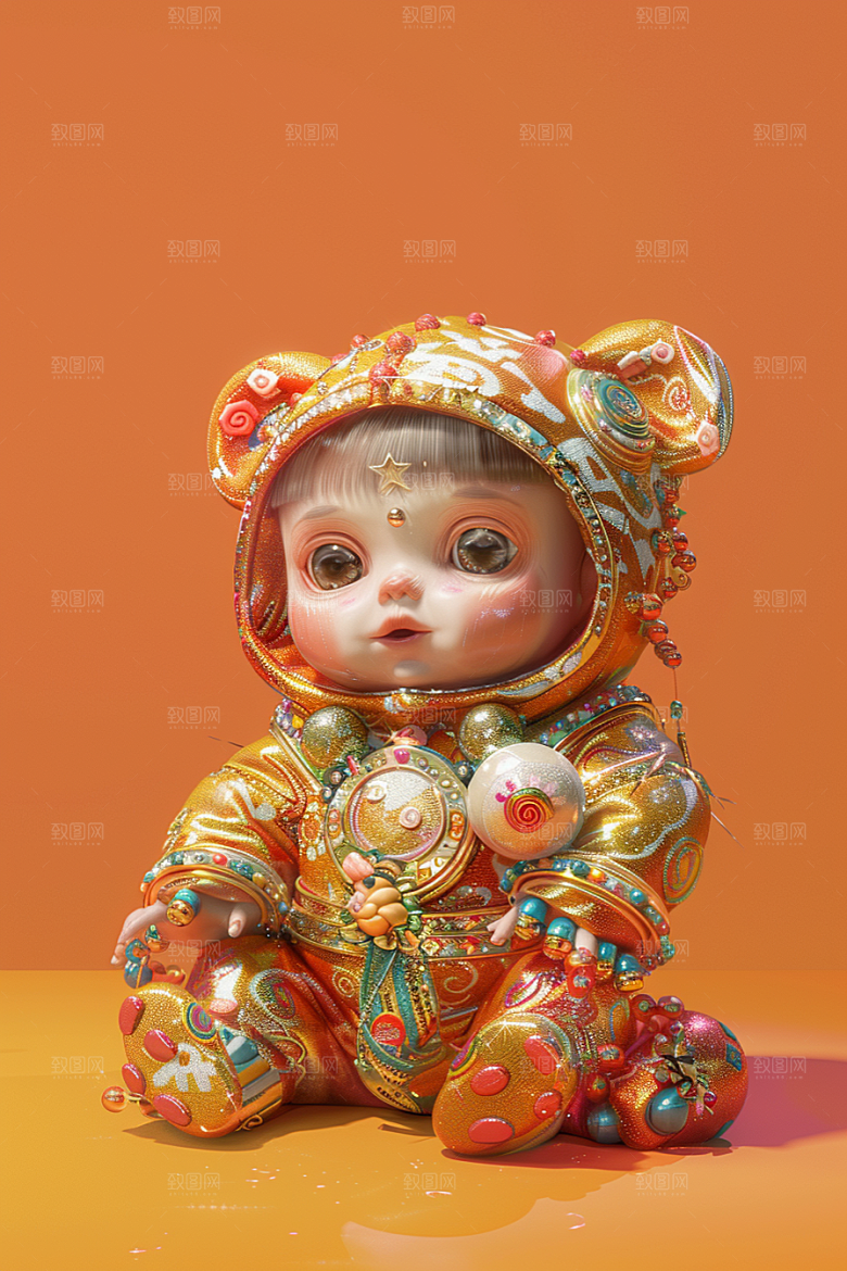 IP形象3D彩色模型