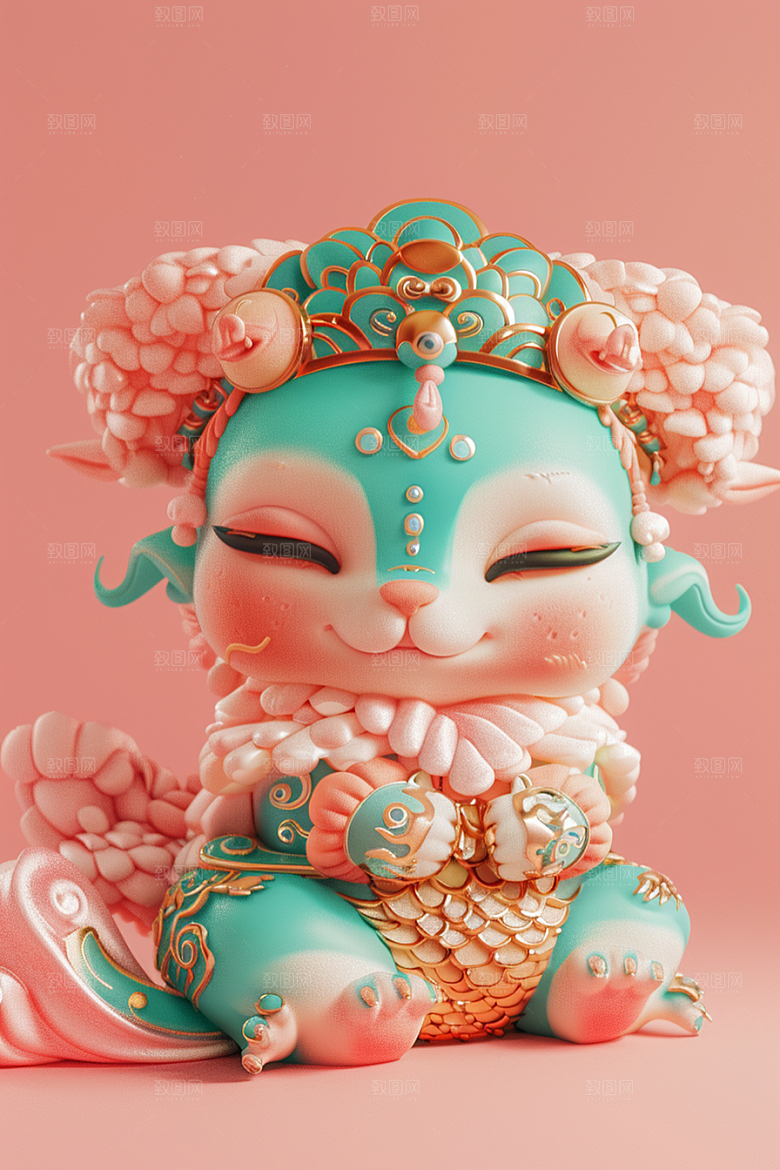 IP形象卡通彩色模型