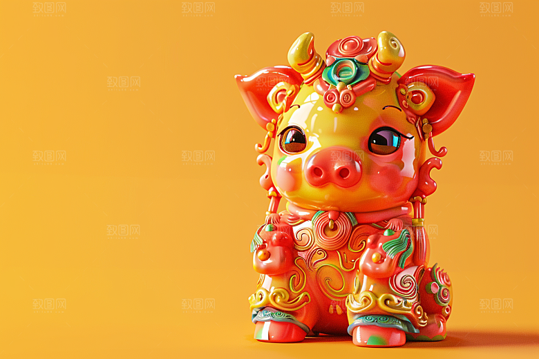 IP形象流行元素3D模型