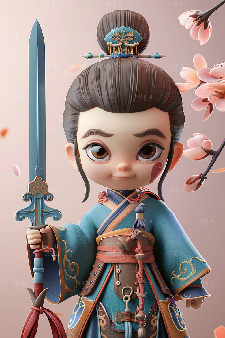 IP形象彩色C4D模型