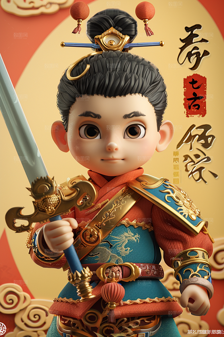 IP形象高清彩色模型