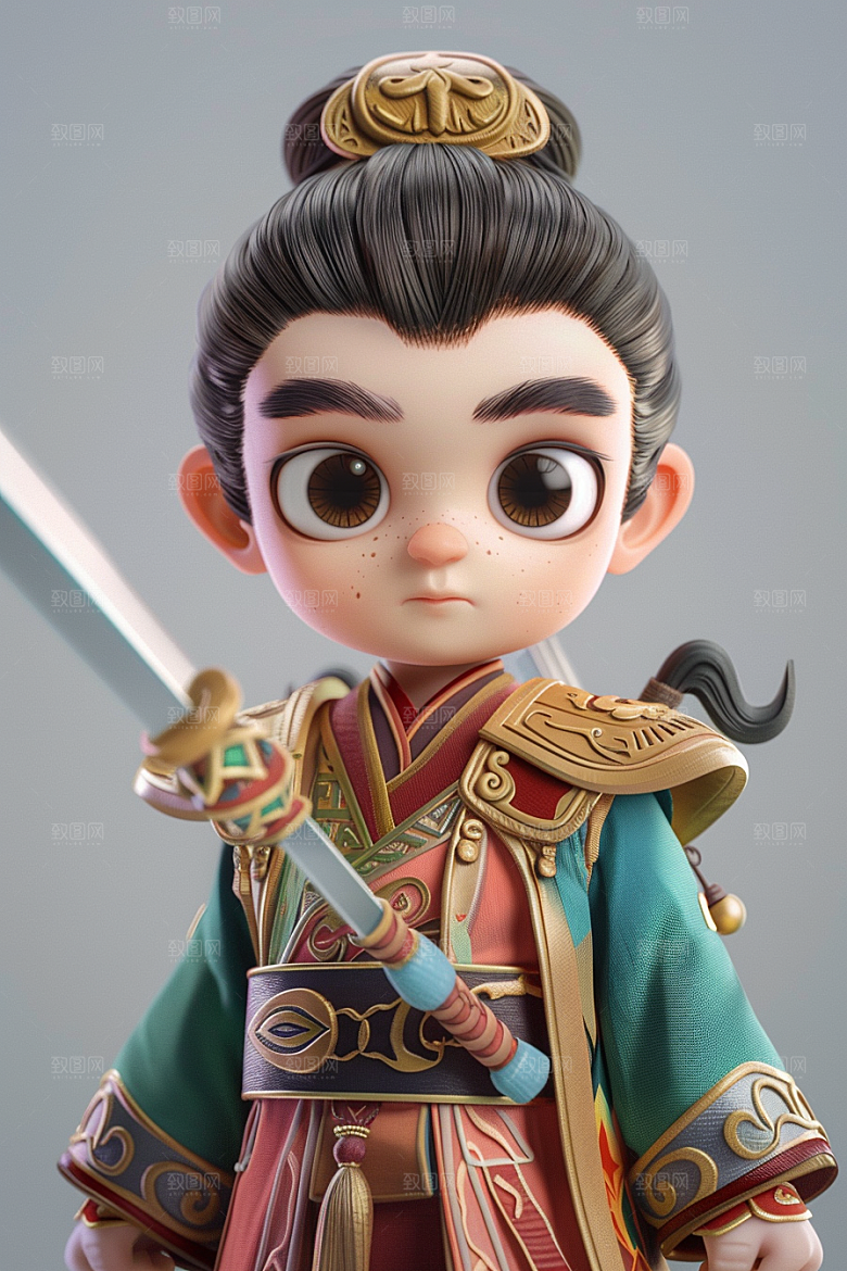 IP形象流行元素3D模型