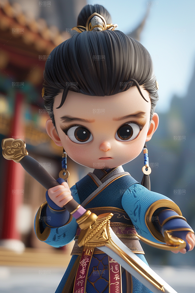 IP形象渲染玩偶模型