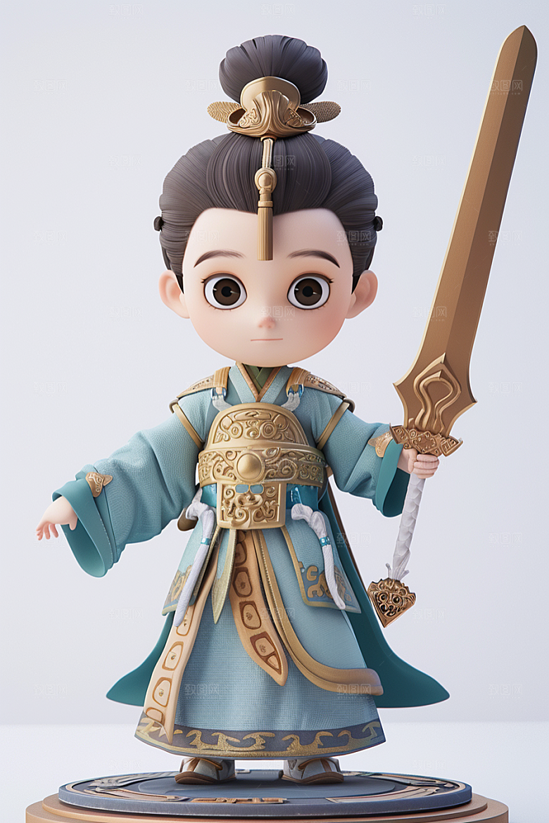 IP形象渲染流行元素模型