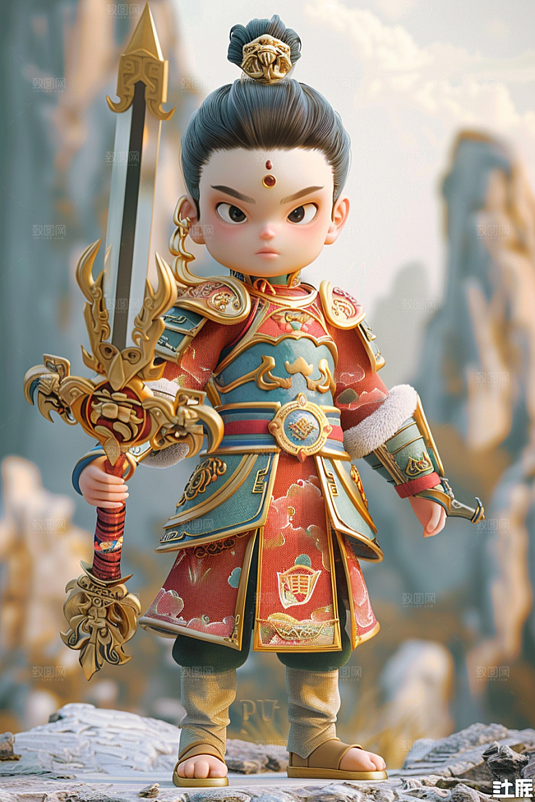 IP形象彩色C4D模型