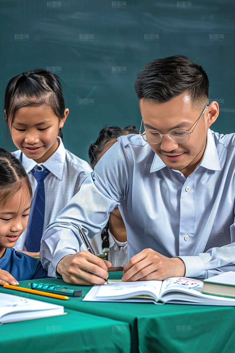 家教教学指导摄影图