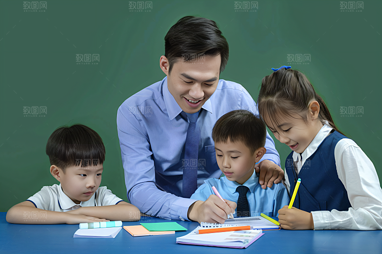 家教教育机构上课摄影图