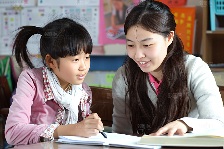 家教教学日常摄影图