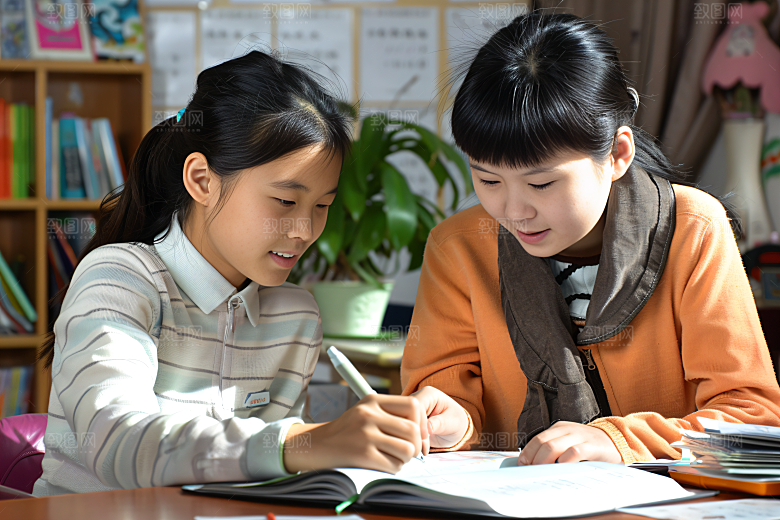 家教教育机构教学摄影图
