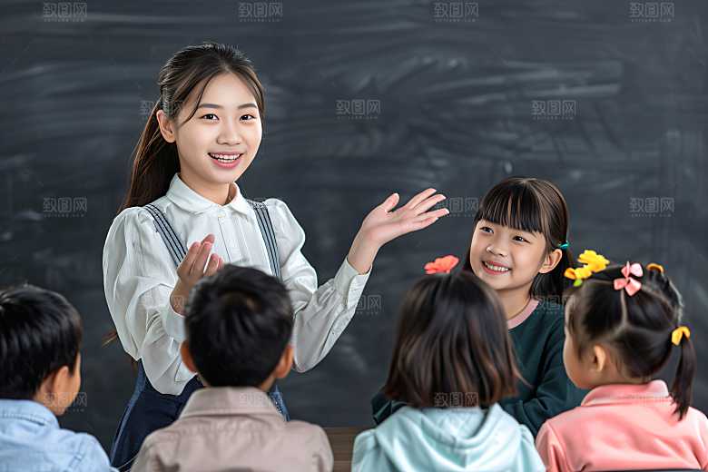 家教教学上课摄影图