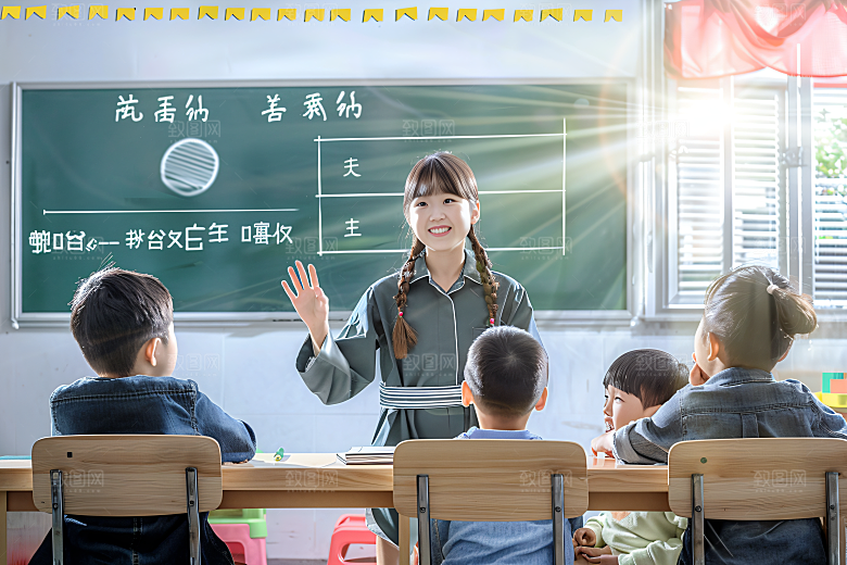 家教补习培训摄影图