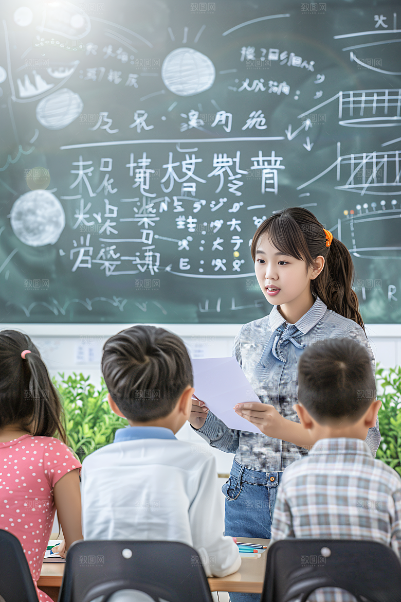家教教育机构上课摄影图