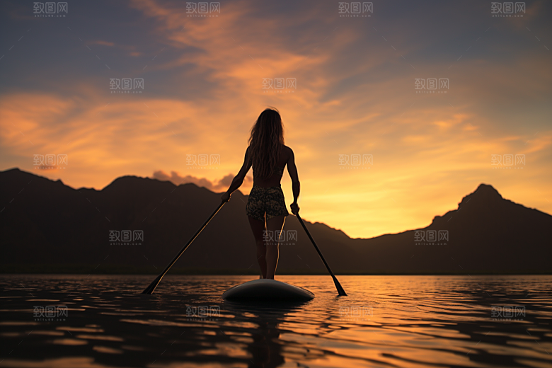 浆板运动高清户外摄影图