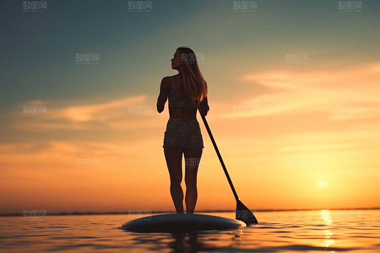 浆板运动健身高清摄影图