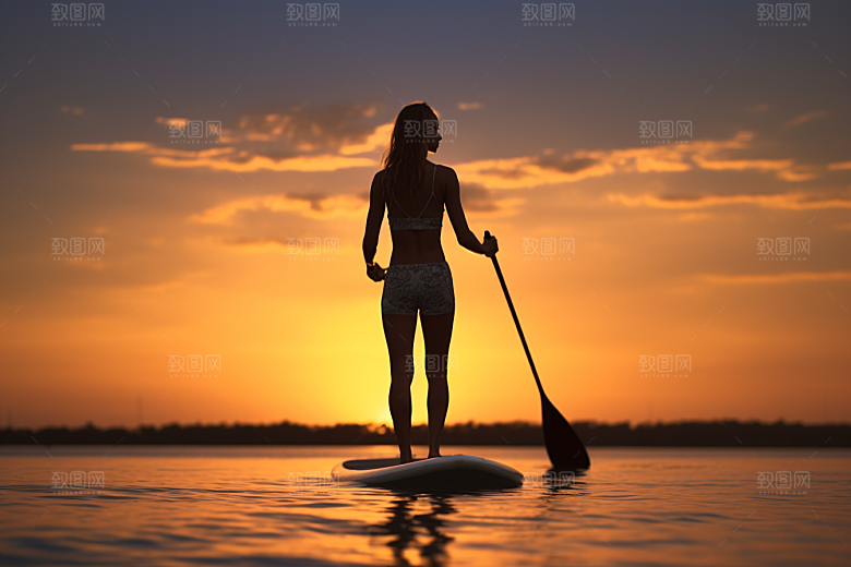 浆板运动健身高清摄影图
