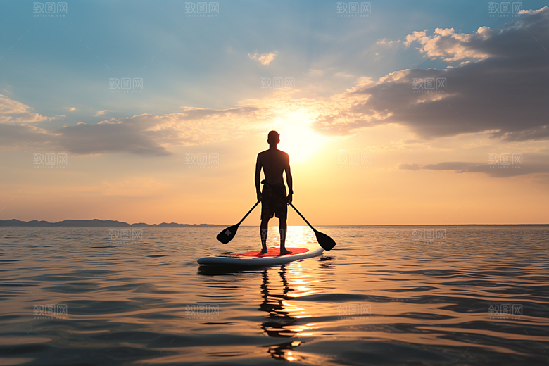 浆板运动高清划水摄影图