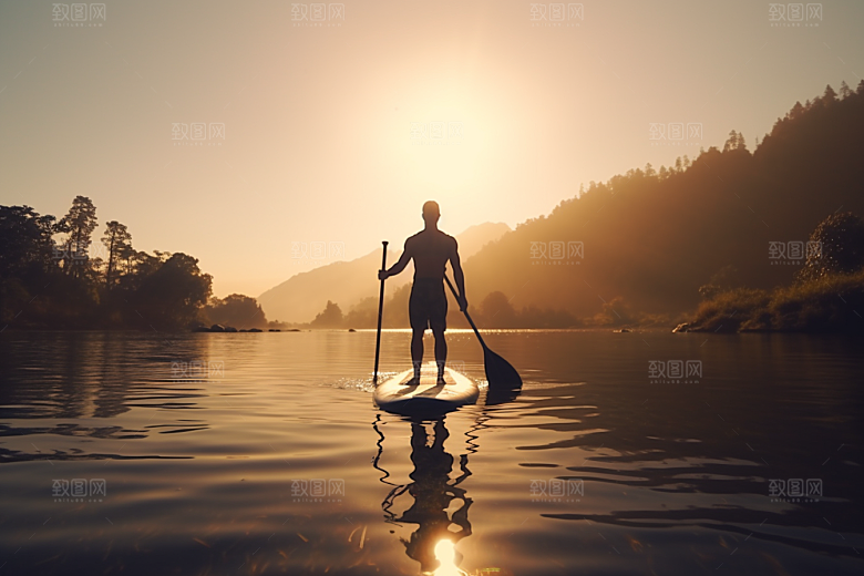 浆板运动划水高清摄影图