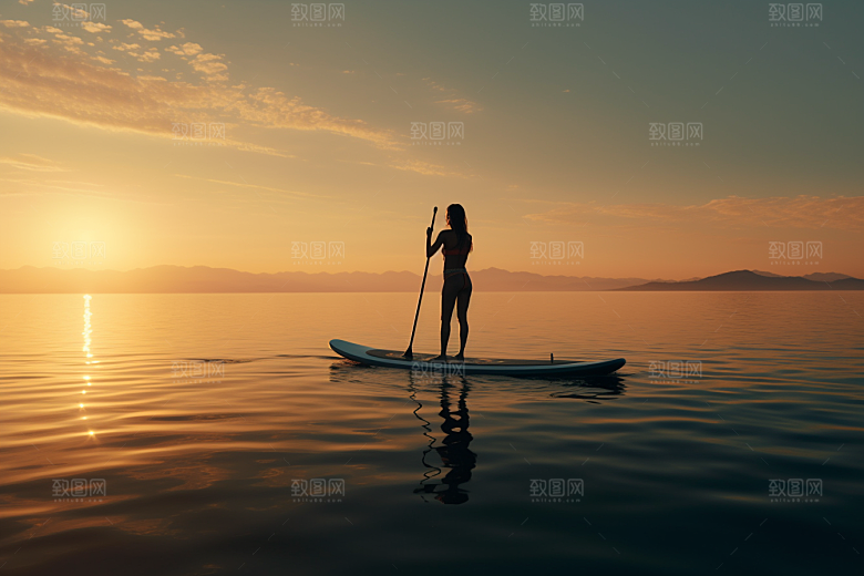 浆板运动健康户外摄影图