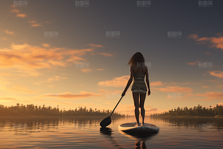 浆板运动划水高清摄影图