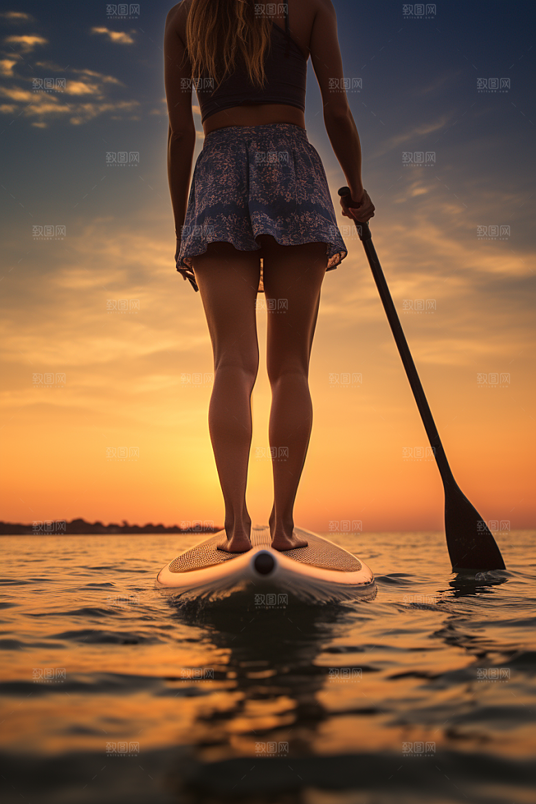 浆板运动健康湖泊河流摄影图