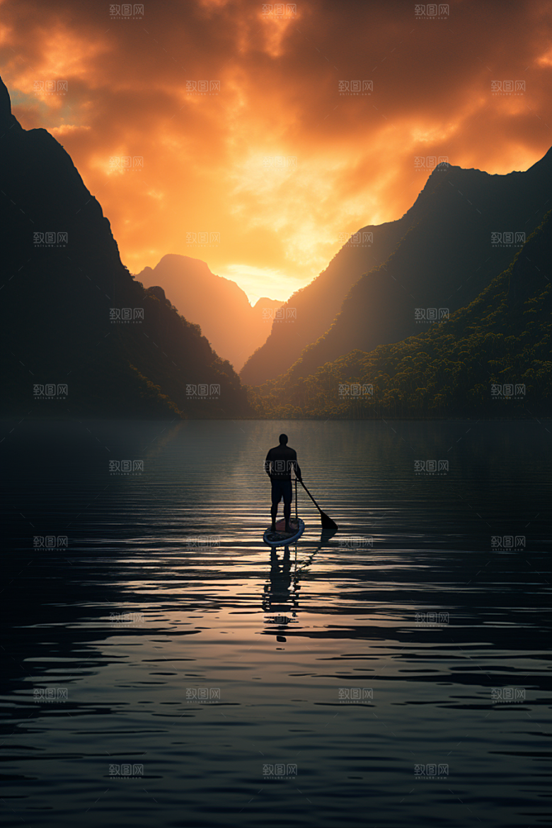 浆板运动野外高清摄影图